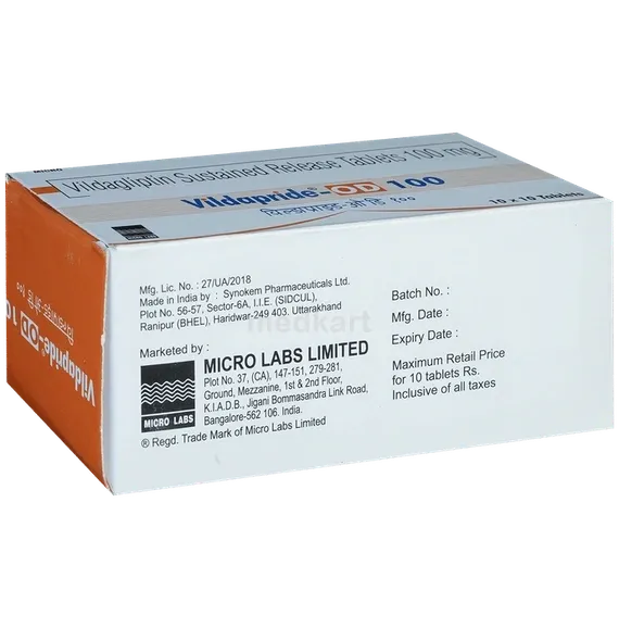 vildapride od 100mg tablet 10's